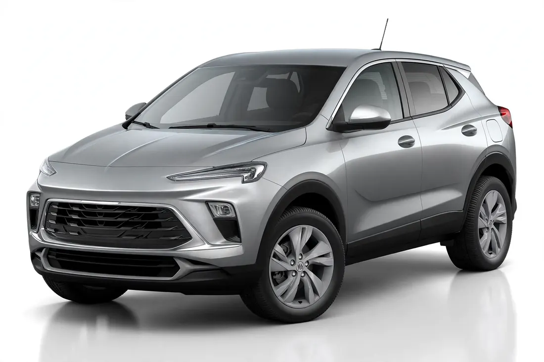 Buick Encore GX 2026 en vista tres cuartos frontal