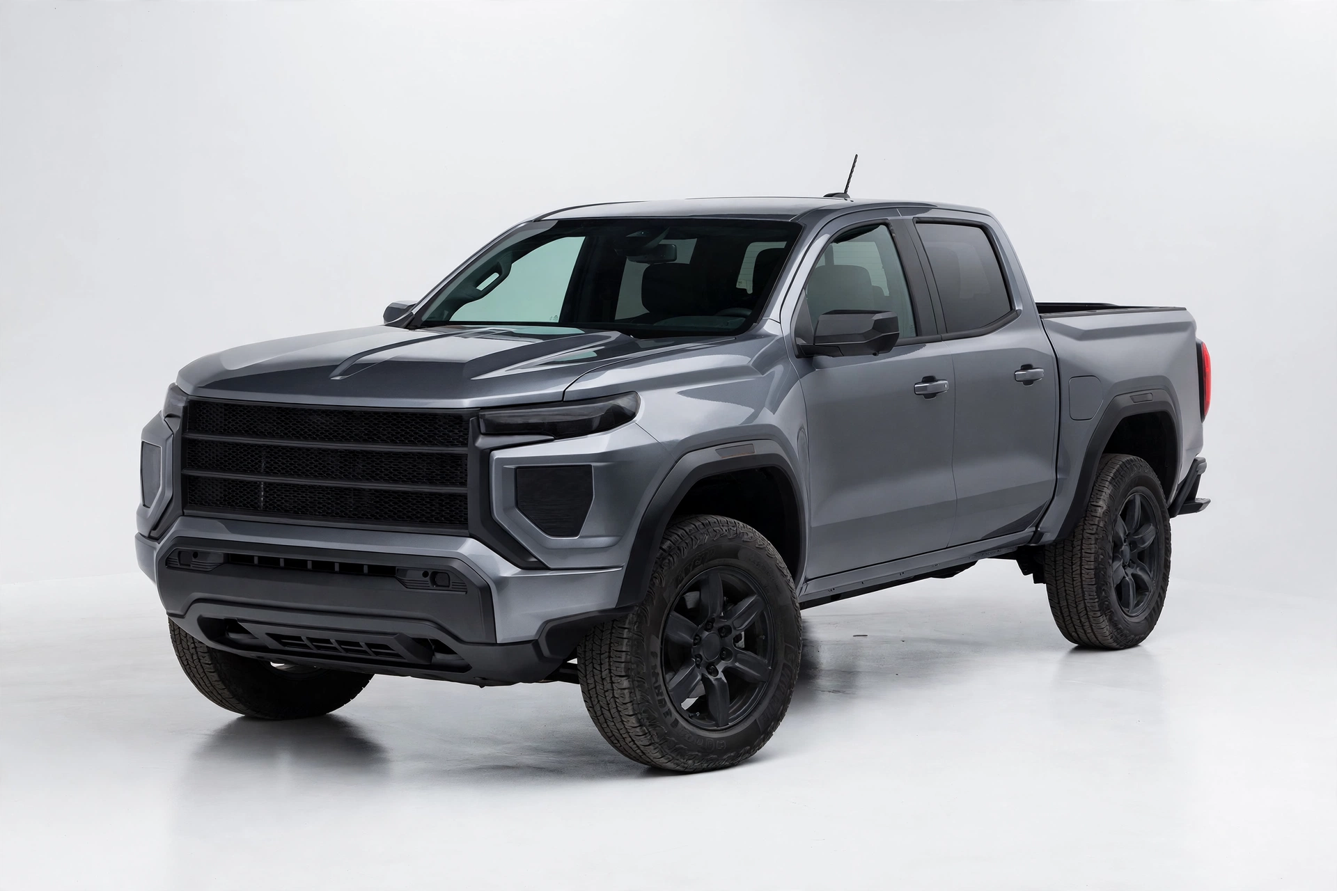 GMC Canyon 2026 en vista tres cuartos frontal