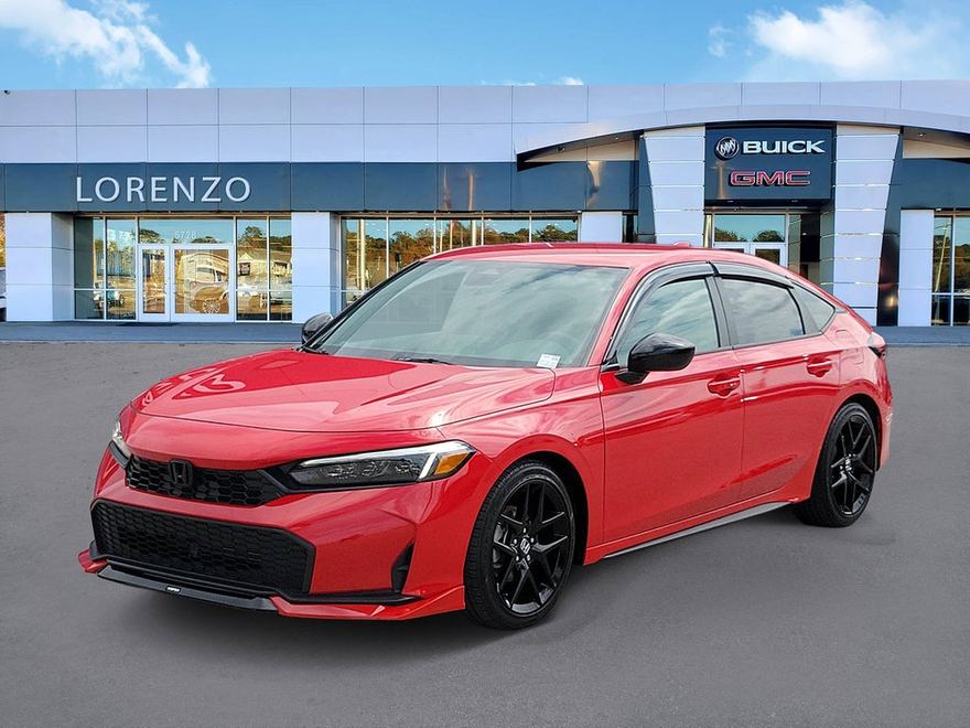 2026 Honda Civic Sport en vista tres cuartos frontal
